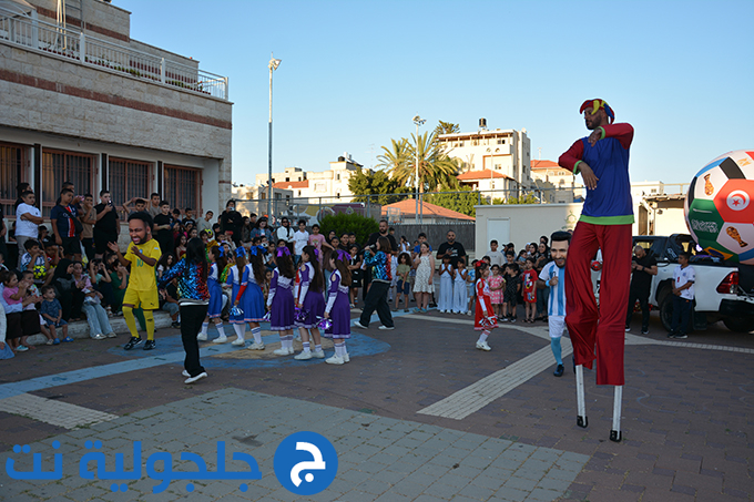 موكب كأس العالم المتجول في جلجولية برعاية جمعية غيث